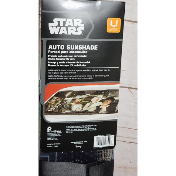 Star Wars Disney Reversible Auto Sunshade | Universal UV Protection - Picture 9 of 14